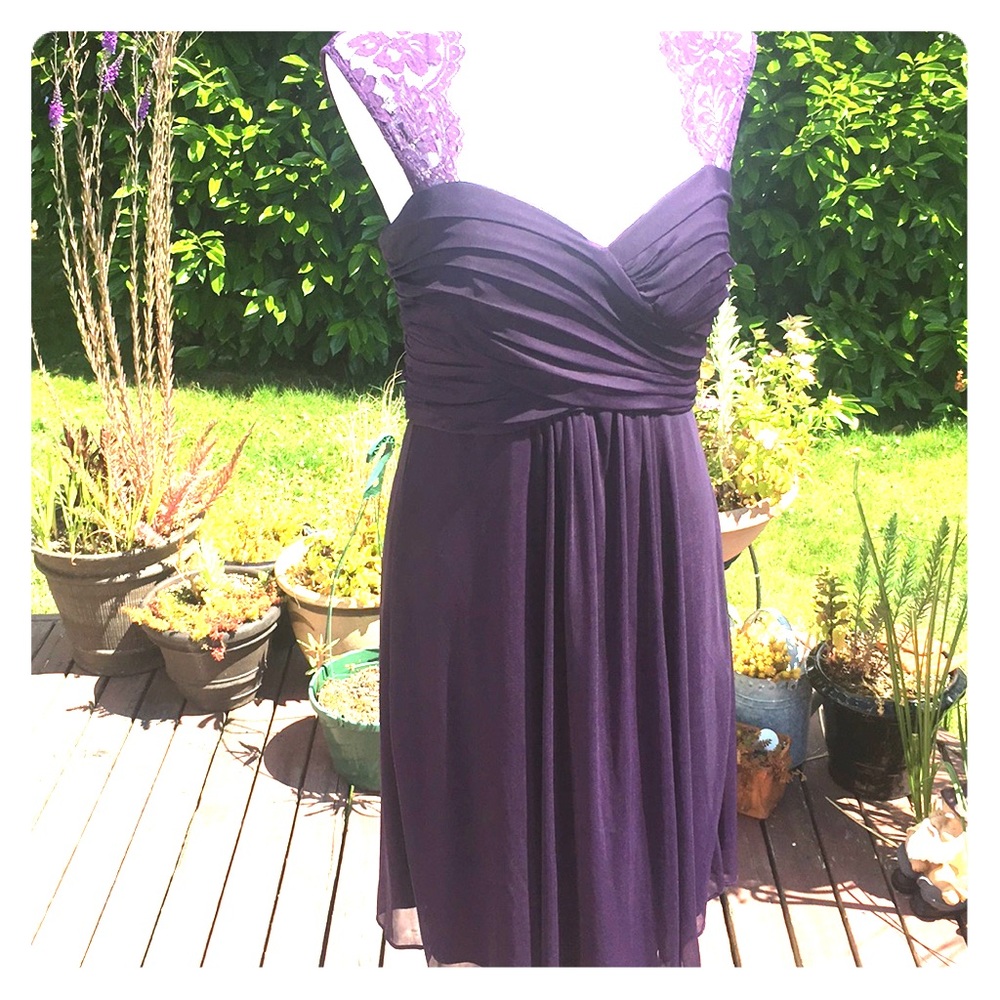 Purple Microfiber Dress